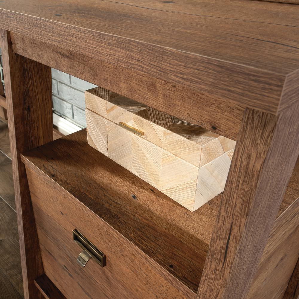 Trestle L Desk, Vintage Oak finish. Picture 4