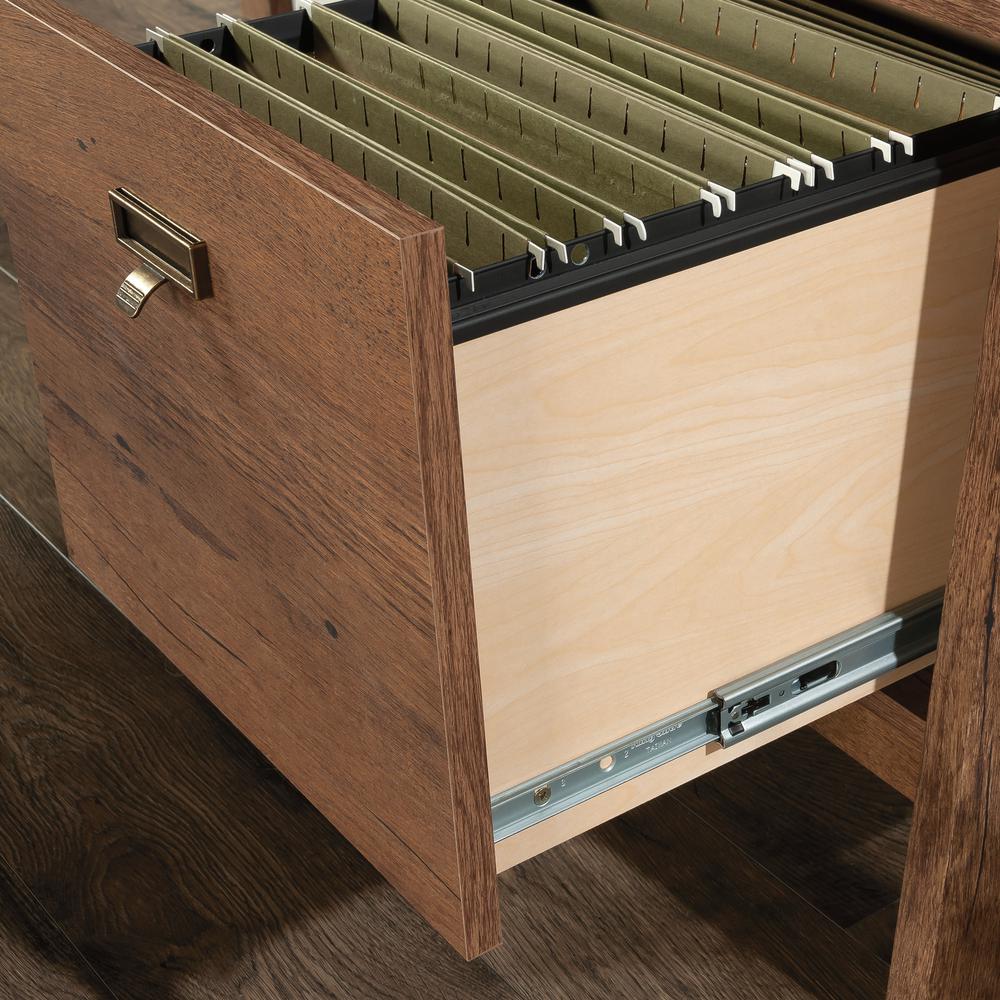 Trestle L Desk, Vintage Oak finish. Picture 7