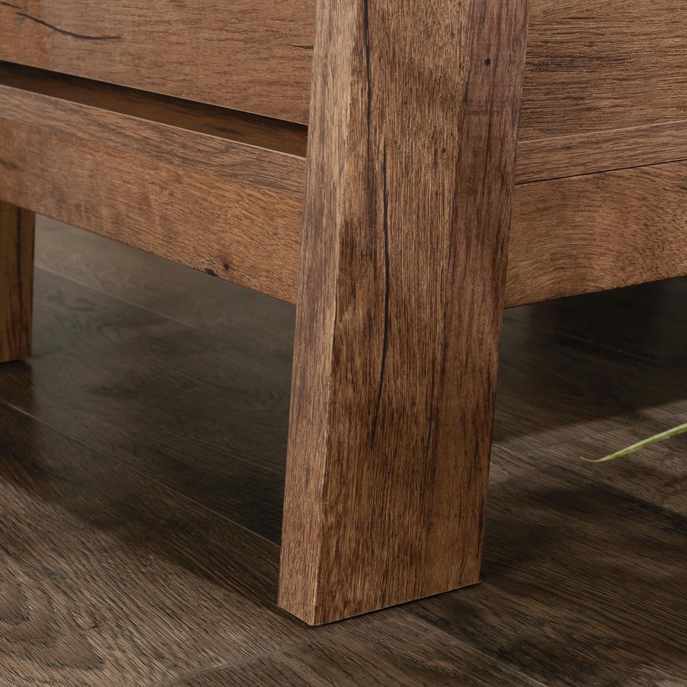Trestle L Desk, Vintage Oak finish. Picture 9