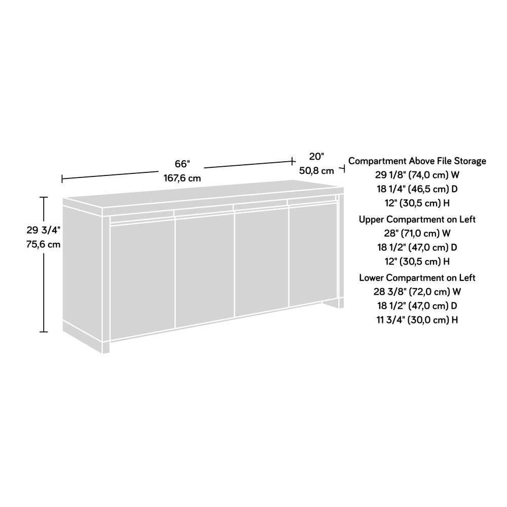 Manhattan Gate Commercial Office Credenza, Mystic Oak finish. Picture 14