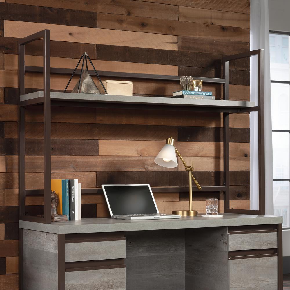 Manhattan Gate Commercial Office Hutch, Mystic Oak finish. Picture 4