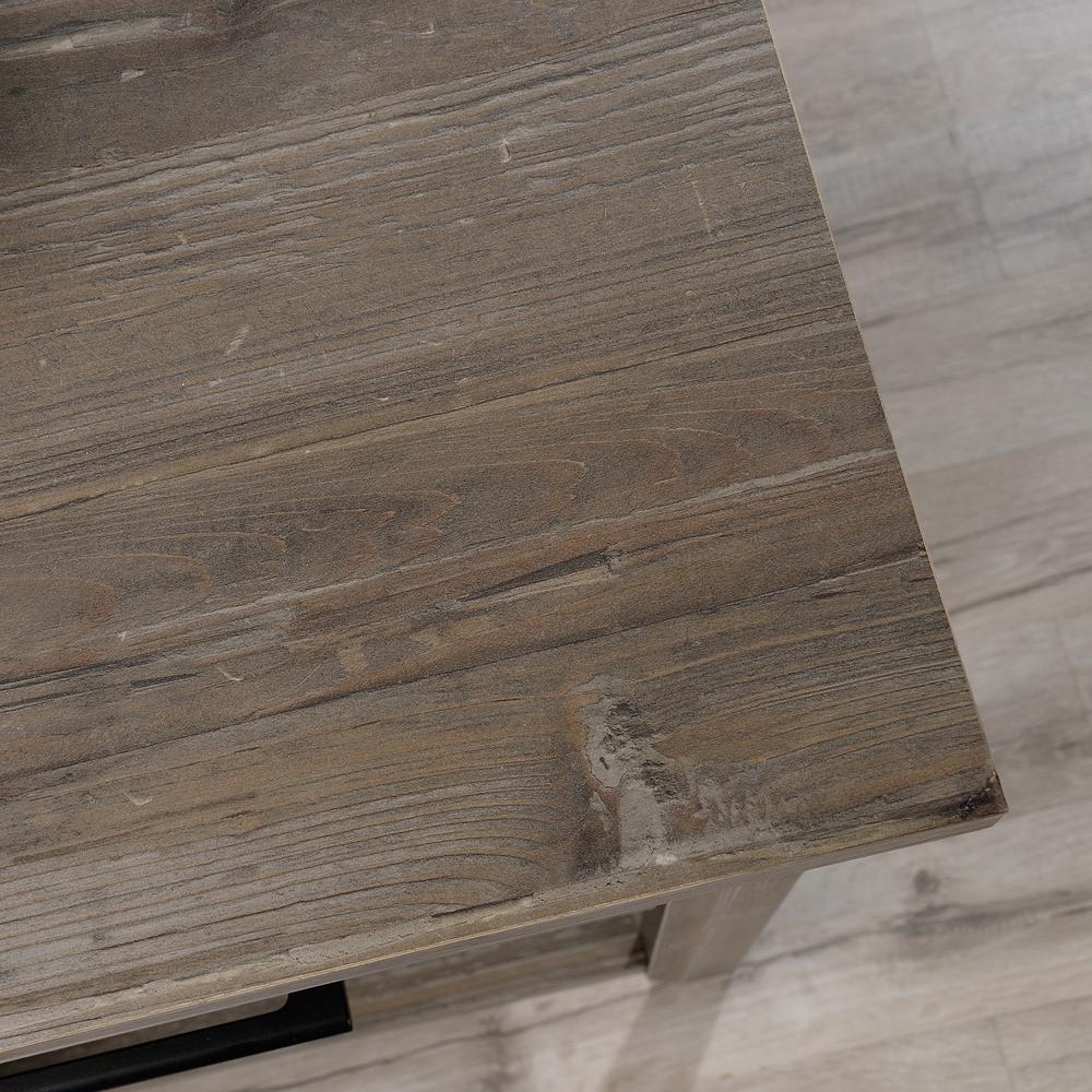 Summit Station L Desk, Pebble Pine finish. Picture 4