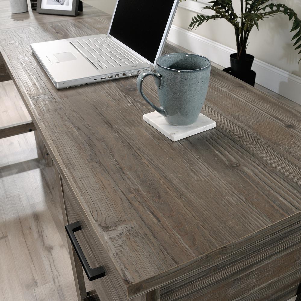 Summit Station L Desk, Pebble Pine finish. Picture 6