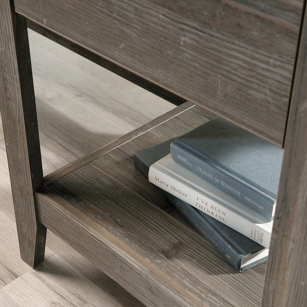 Summit Station L Desk, Pebble Pine finish. Picture 9