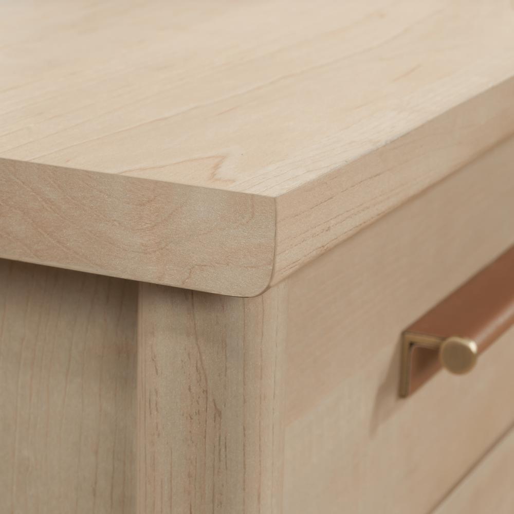 Whitaker Point Commercial Office L Desk, Natural Maple finish. Picture 16