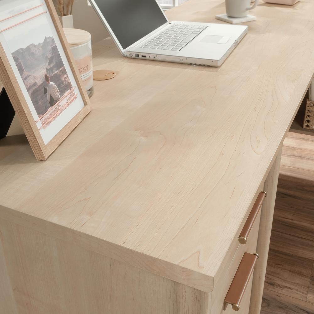 Whitaker Point Commercial Office L Desk, Natural Maple finish. Picture 17