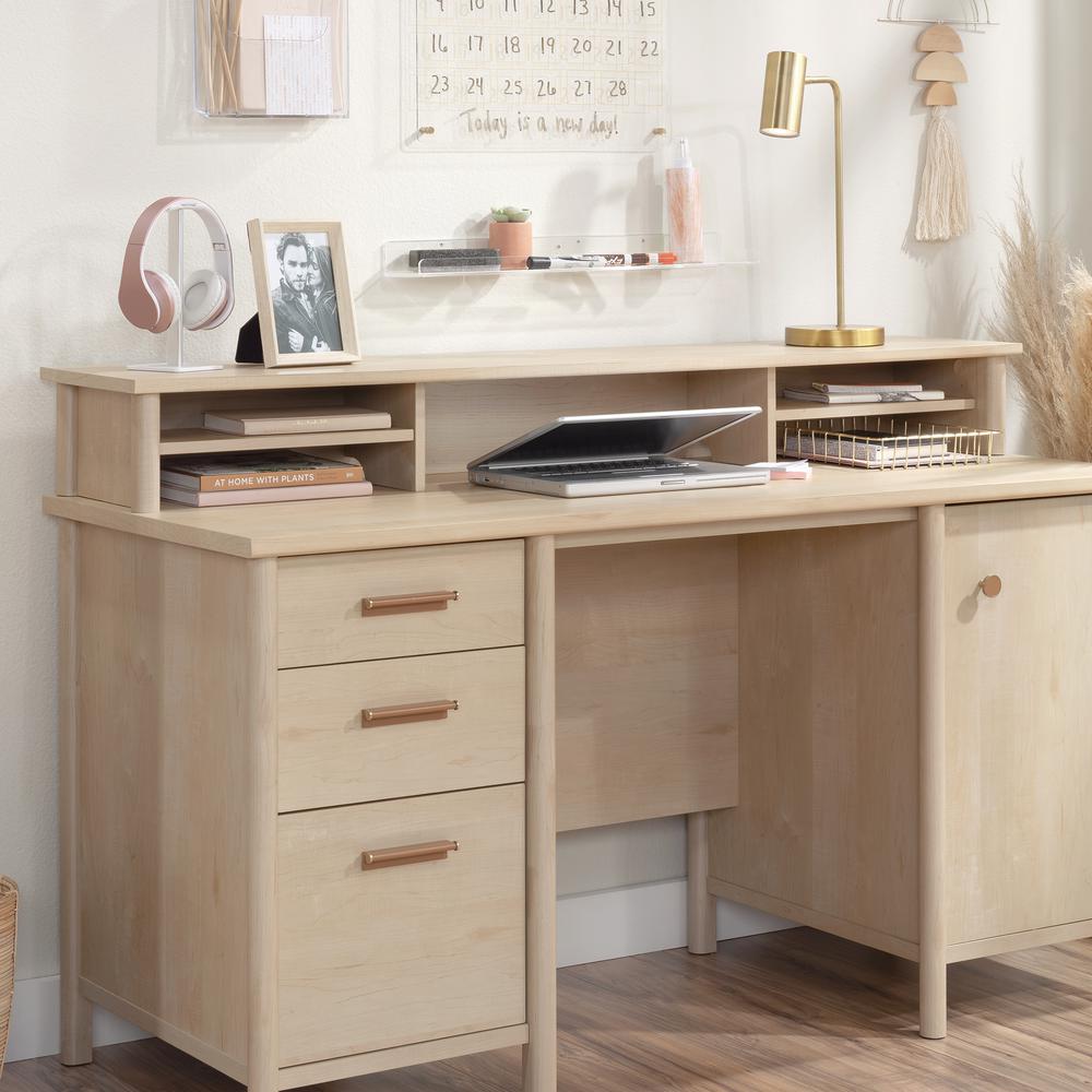 Whitaker Point Commercial Office Hutch, Natural Maple finish. Picture 8