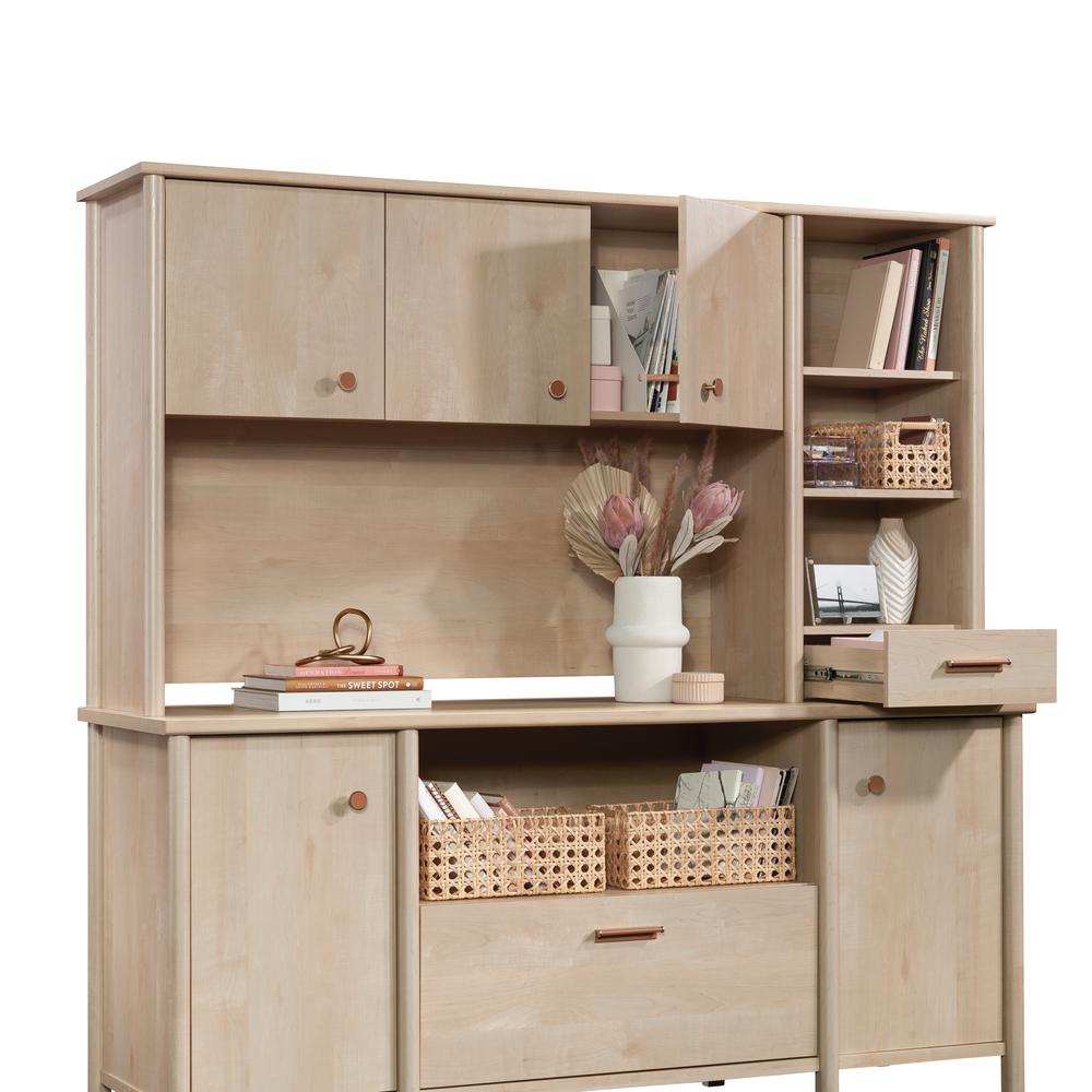 Whitaker Point Commercial Office Hutch, Natural Maple finish. Picture 15