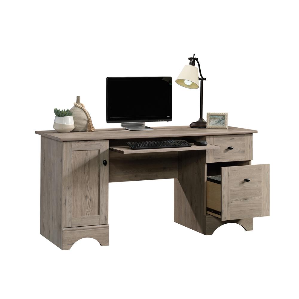 Miscellaneous Office Computer Desk, Laurel Oak finish. Picture 3