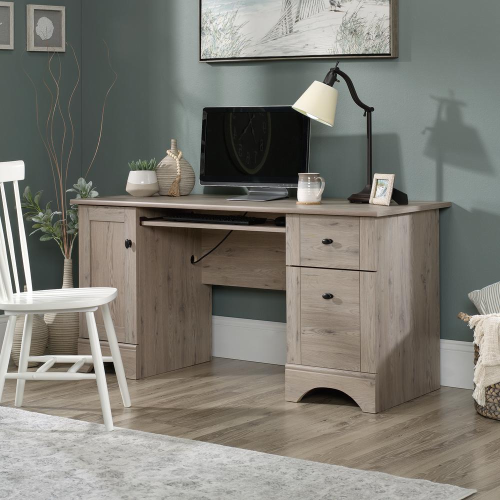 Miscellaneous Office Computer Desk, Laurel Oak finish. Picture 18