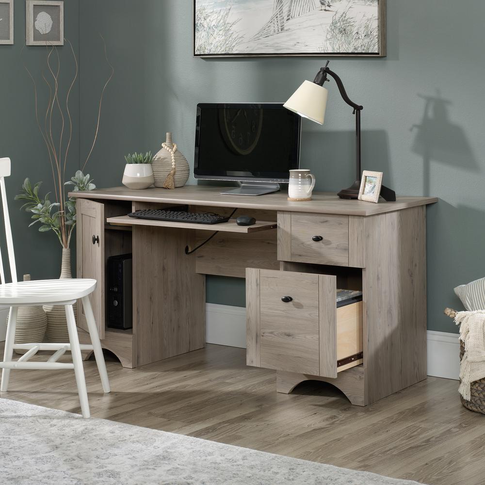 Miscellaneous Office Computer Desk, Laurel Oak finish. Picture 19