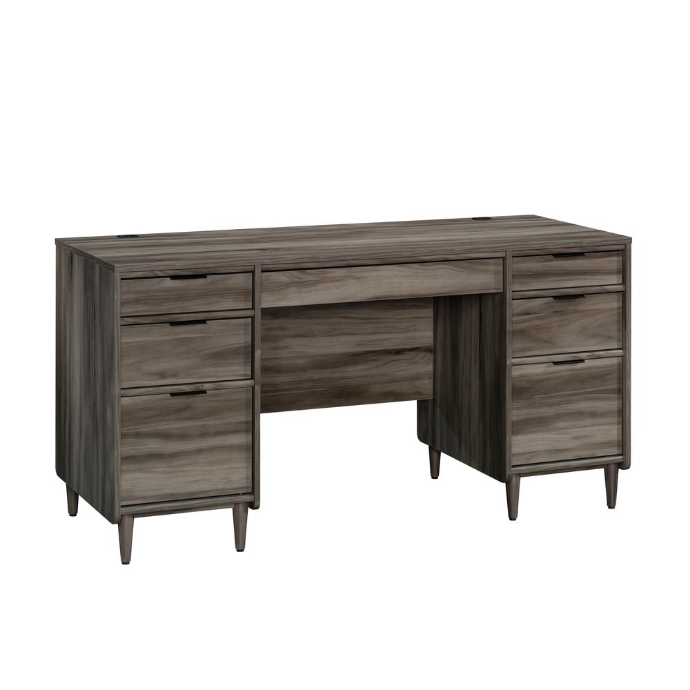 Clifford Place Executive Desk  Jet Acacia. Picture 1