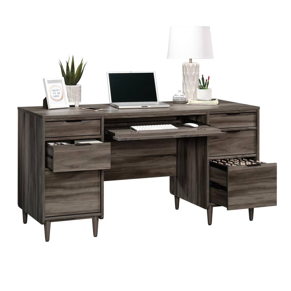Clifford Place Executive Desk  Jet Acacia. Picture 3