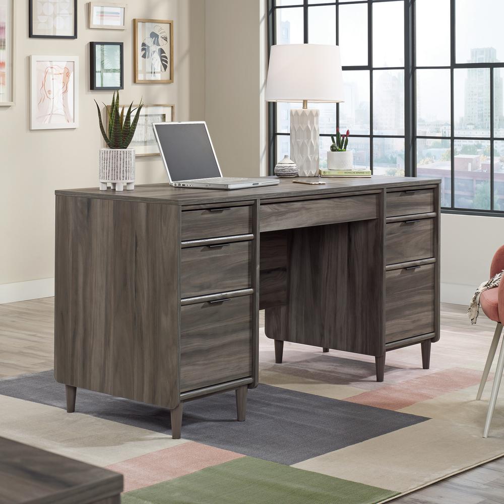 Clifford Place Executive Desk  Jet Acacia. Picture 5