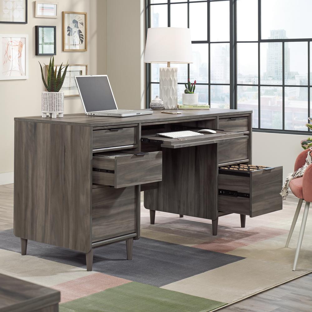 Clifford Place Executive Desk  Jet Acacia. Picture 6
