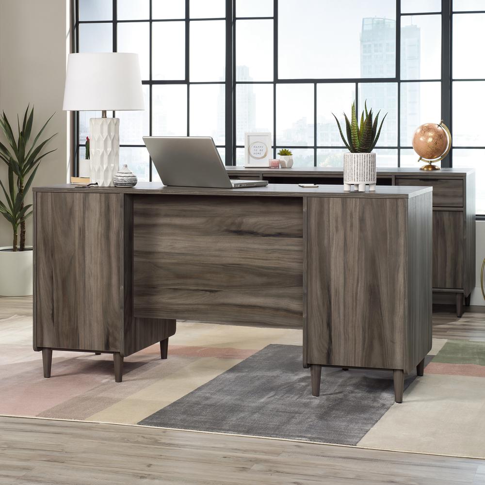 Clifford Place Executive Desk  Jet Acacia. Picture 7