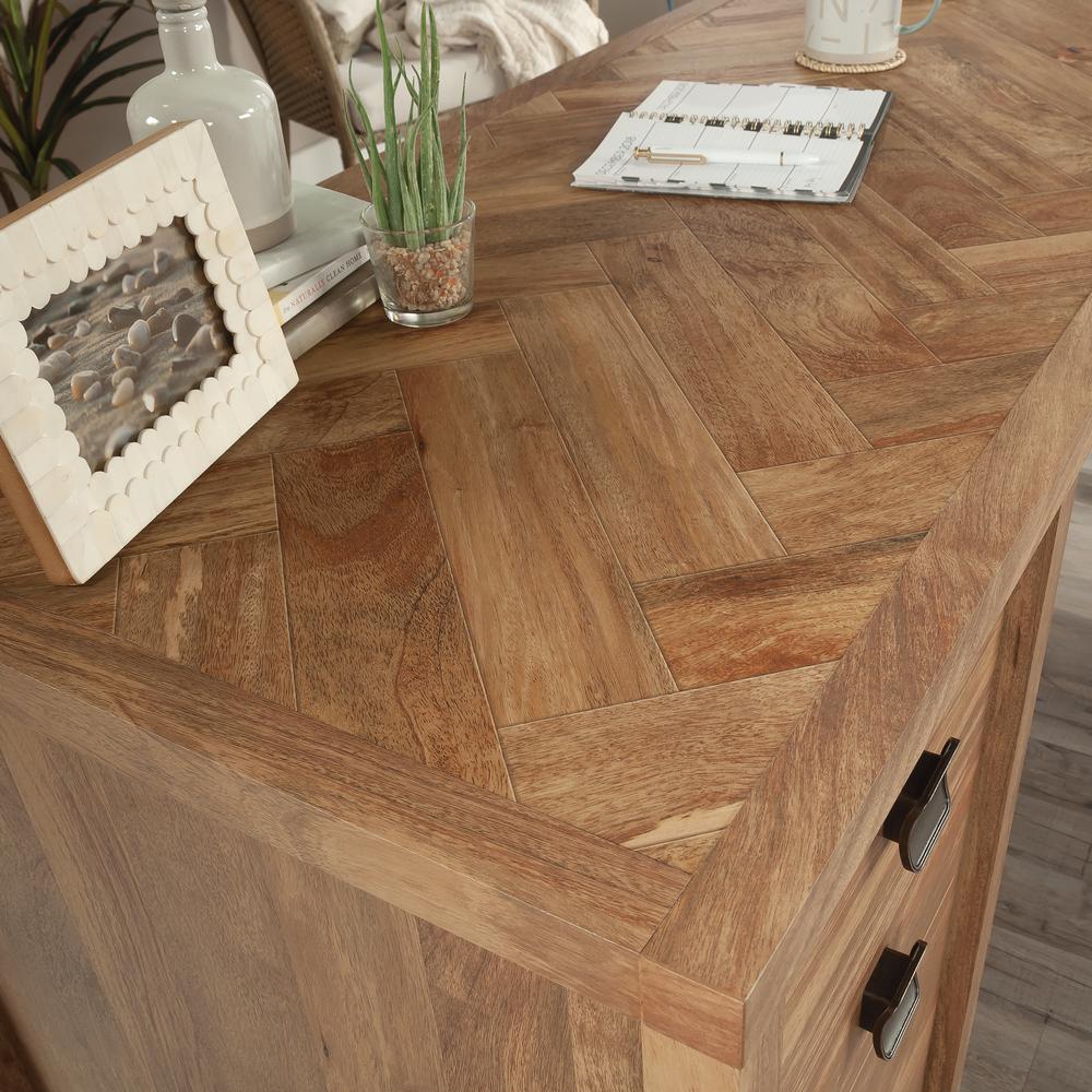 Cannery Bridge Commercial Office L Desk, Sindoori Mango finish. Picture 11