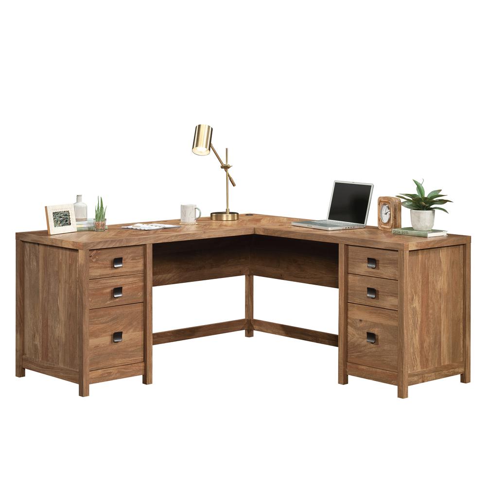 Cannery Bridge Commercial Office L Desk, Sindoori Mango finish. Picture 2