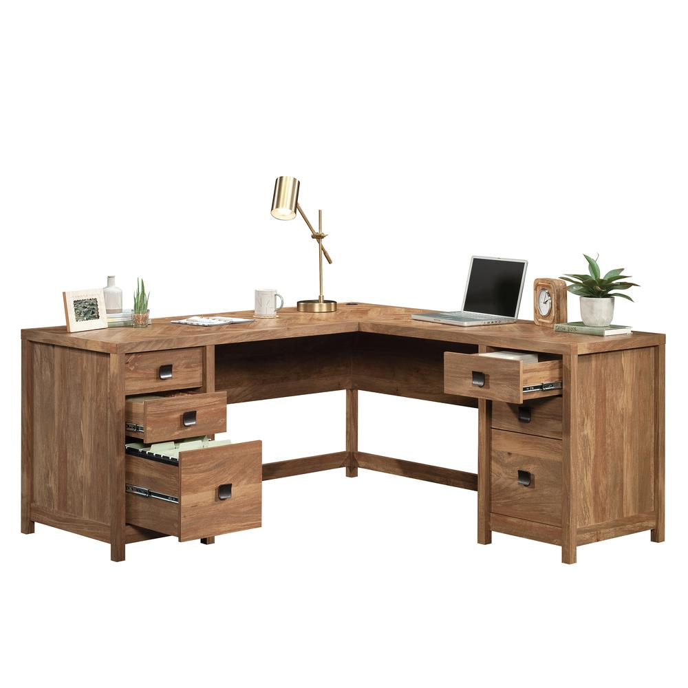 Cannery Bridge Commercial Office L Desk, Sindoori Mango finish. Picture 3