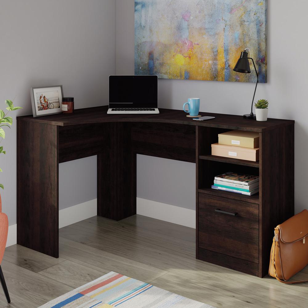Beginnings Corner Desk, Cinnamon Cherry finish. Picture 4