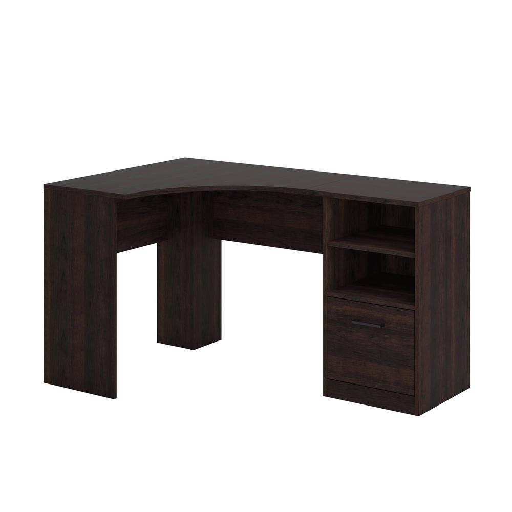 Beginnings Corner Desk, Cinnamon Cherry finish. Picture 1