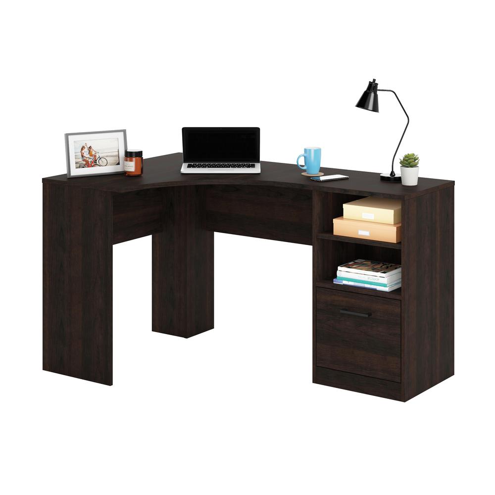 Beginnings Corner Desk, Cinnamon Cherry finish. Picture 2