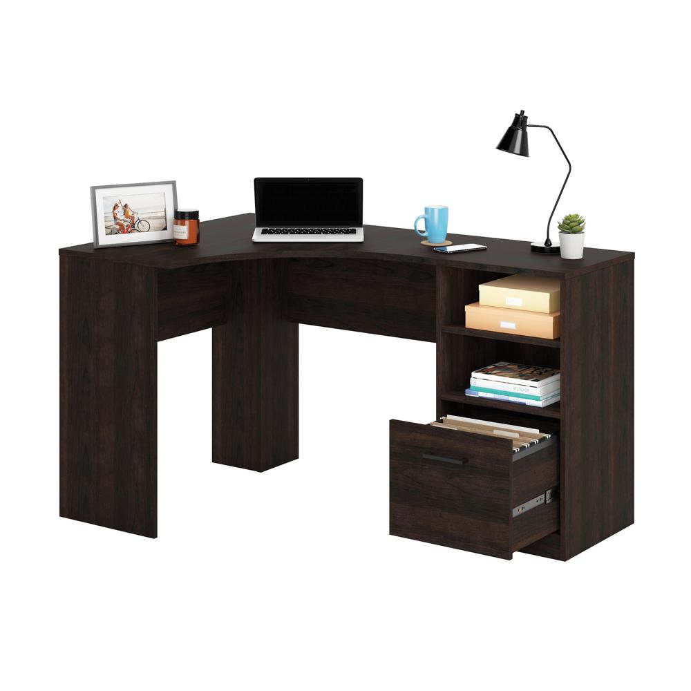 Beginnings Corner Desk, Cinnamon Cherry finish. Picture 3