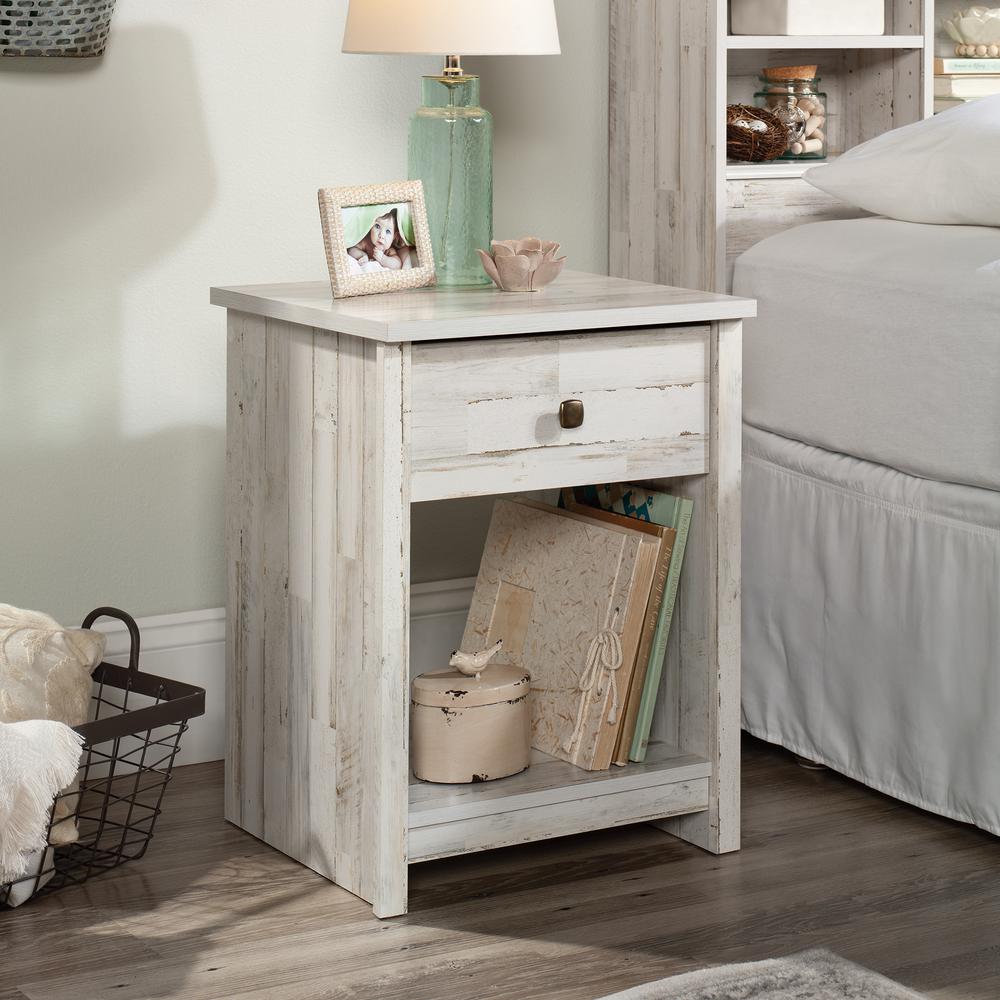River Ranch Night Stand, White Plank finish. Picture 3