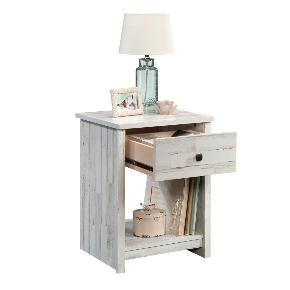 River Ranch Night Stand, White Plank finish. Picture 1