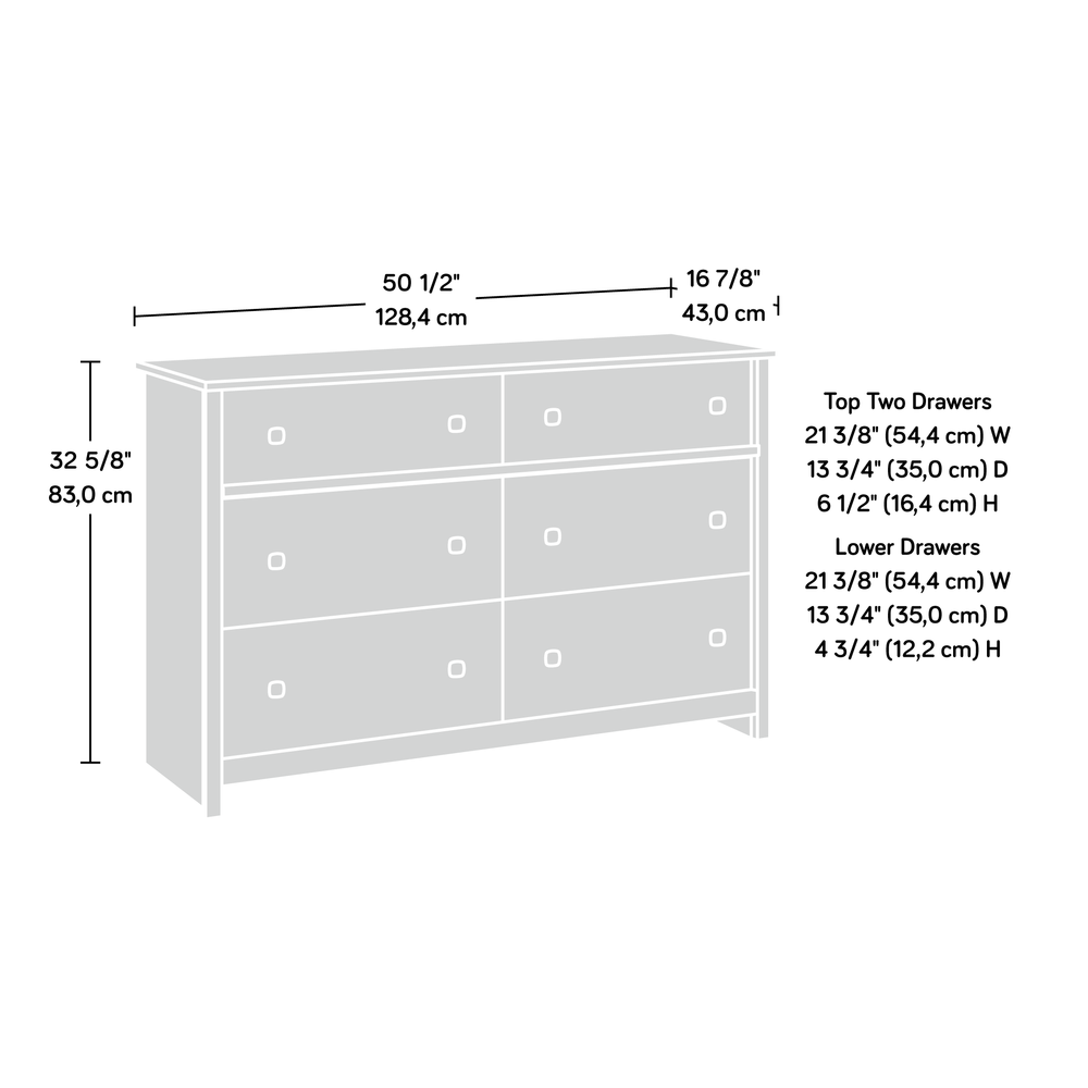 River Ranch Dresser, White Plank finish. Picture 10