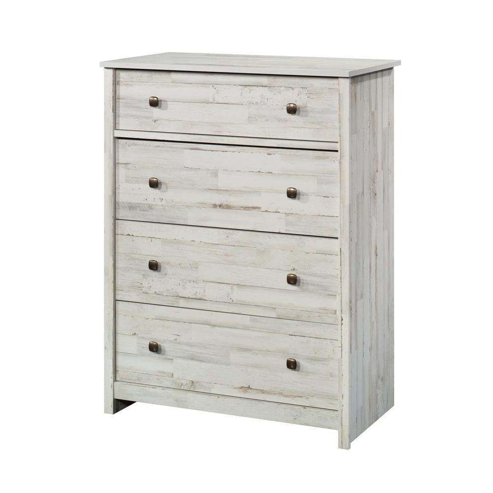 White 4-Drawer Bedroom Chest for Clothing Storage with Easy Setup Design. Picture 2