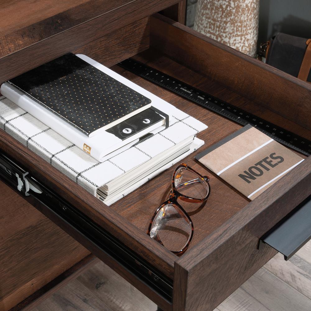 Briarbrook Commercial Office Executive Desk, Barrel Oak finish. Picture 10