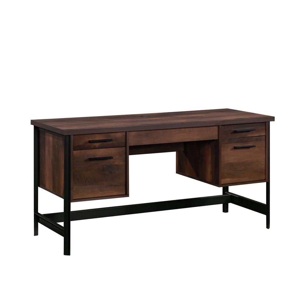 Briarbrook Commercial Office Executive Desk, Barrel Oak finish. Picture 1