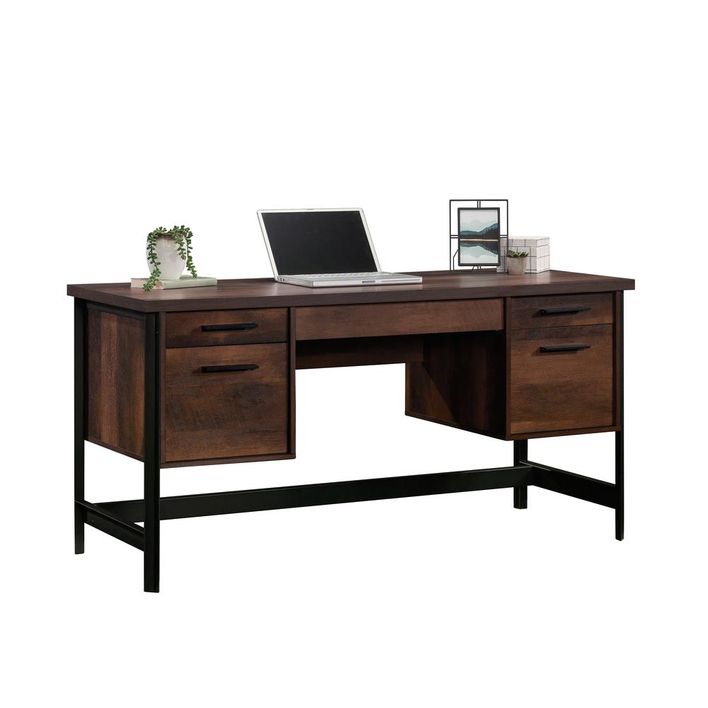 Briarbrook Commercial Office Executive Desk, Barrel Oak finish. Picture 2