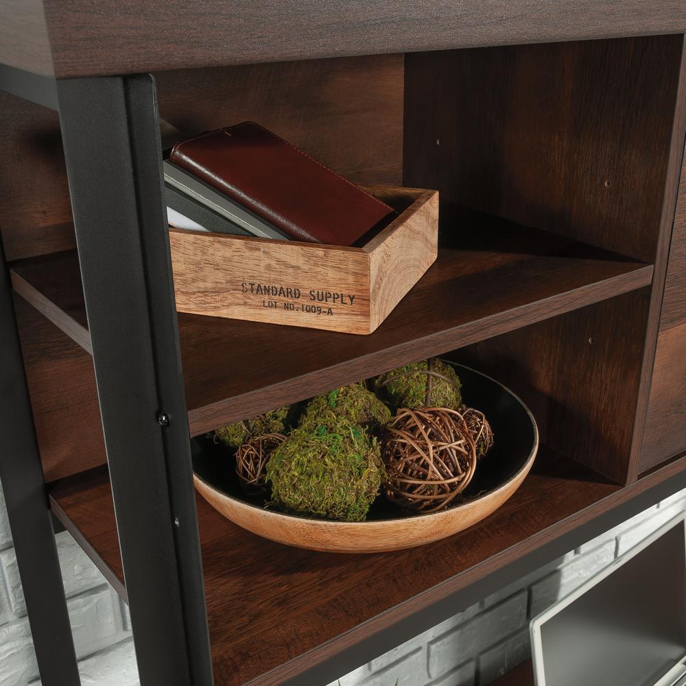 Briarbrook Commercial Office Hutch, Barrel Oak finish. Picture 4
