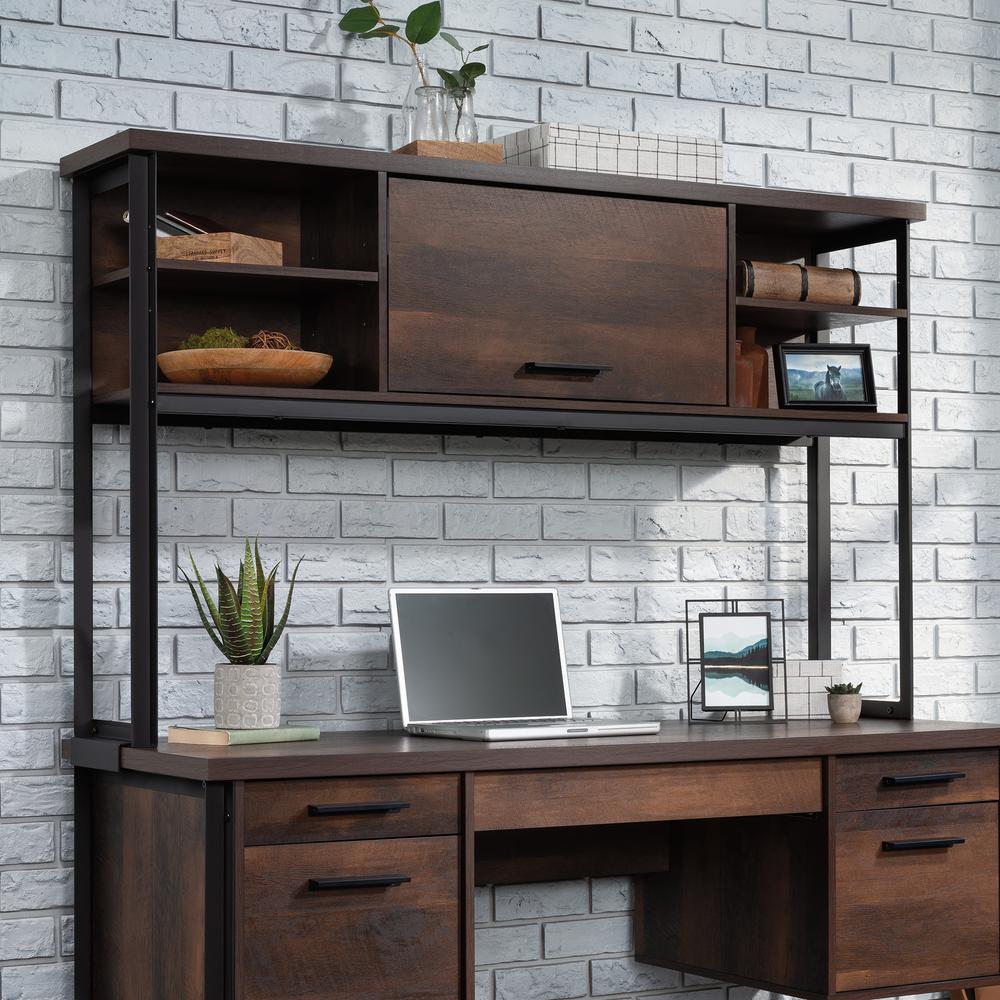Briarbrook Commercial Office Hutch, Barrel Oak finish. Picture 8