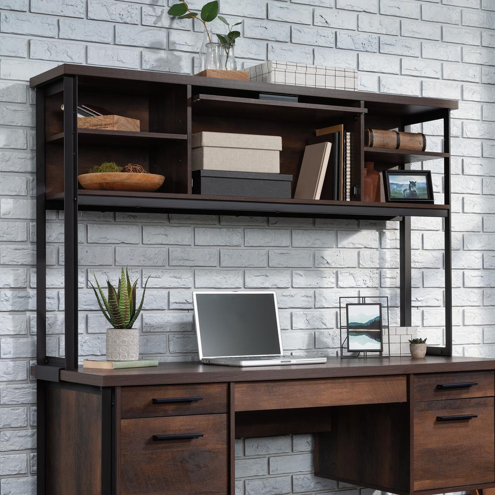 Briarbrook Commercial Office Hutch, Barrel Oak finish. Picture 10