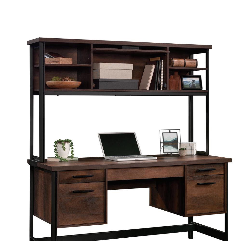 Briarbrook Commercial Office Hutch, Barrel Oak finish. Picture 3