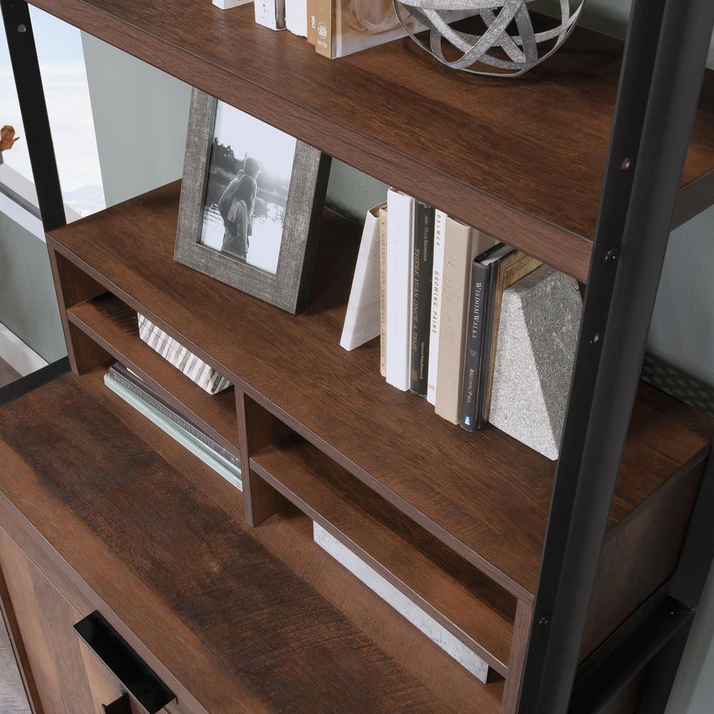Briarbrook Commercial Office Hutch, Barrel Oak finish. Picture 3
