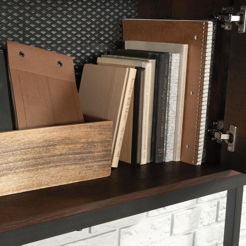 Briarbrook Commercial Office Hutch, Barrel Oak finish. Picture 6