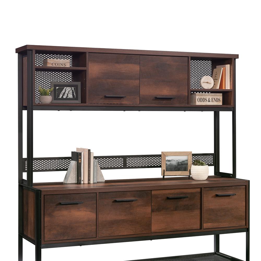 Briarbrook Commercial Office Hutch, Barrel Oak finish. Picture 9
