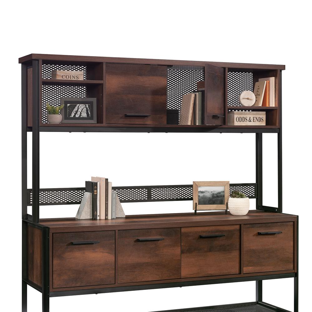 Briarbrook Commercial Office Hutch, Barrel Oak finish. Picture 10