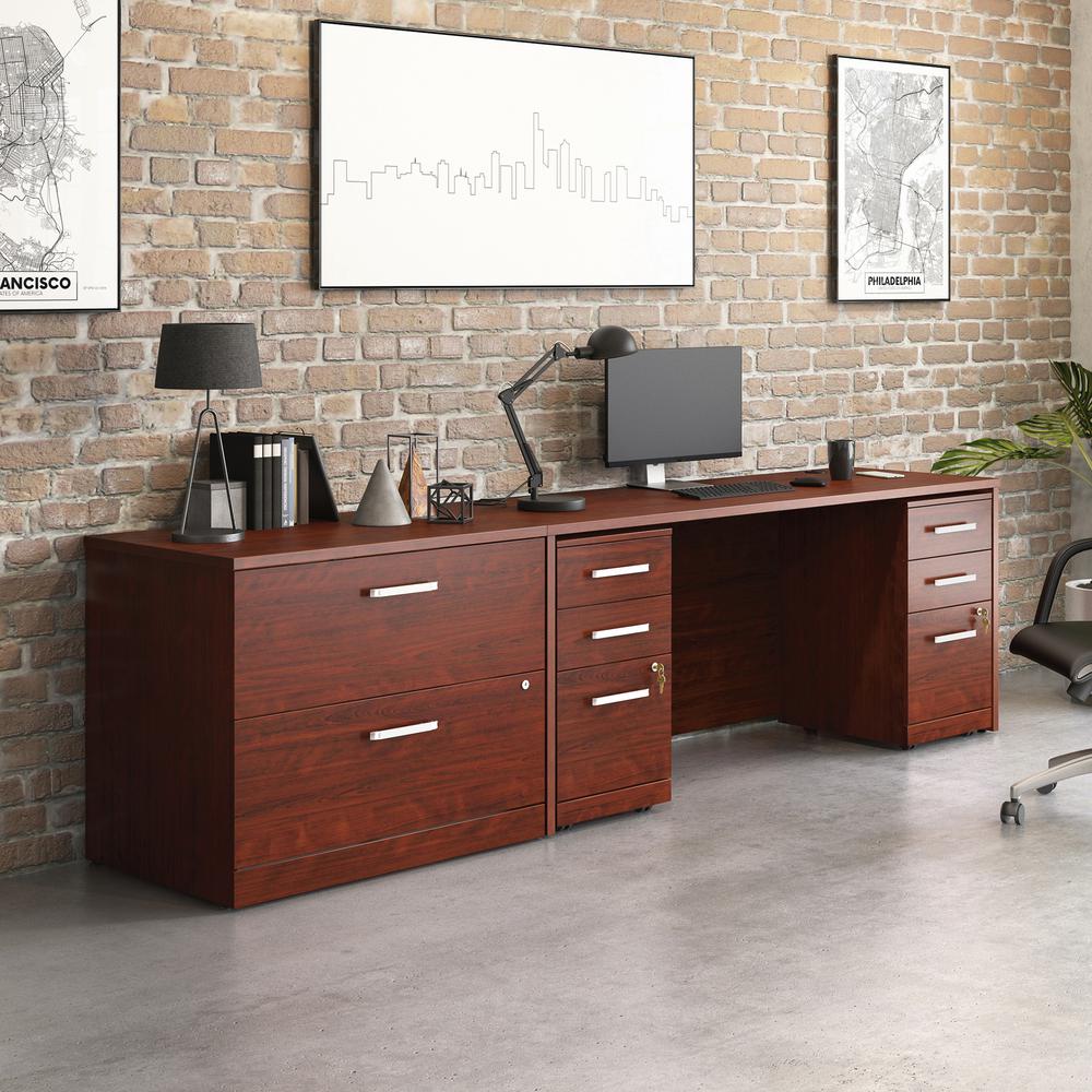 Affirm 72 X 24 Dsk 3dr Ped Lat Ste Classic Cherry. Picture 4