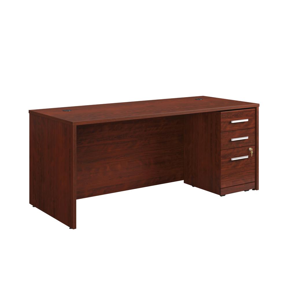 Affirm 72x30 She 3drawer Ped Ste  Classic Cherry. Picture 1