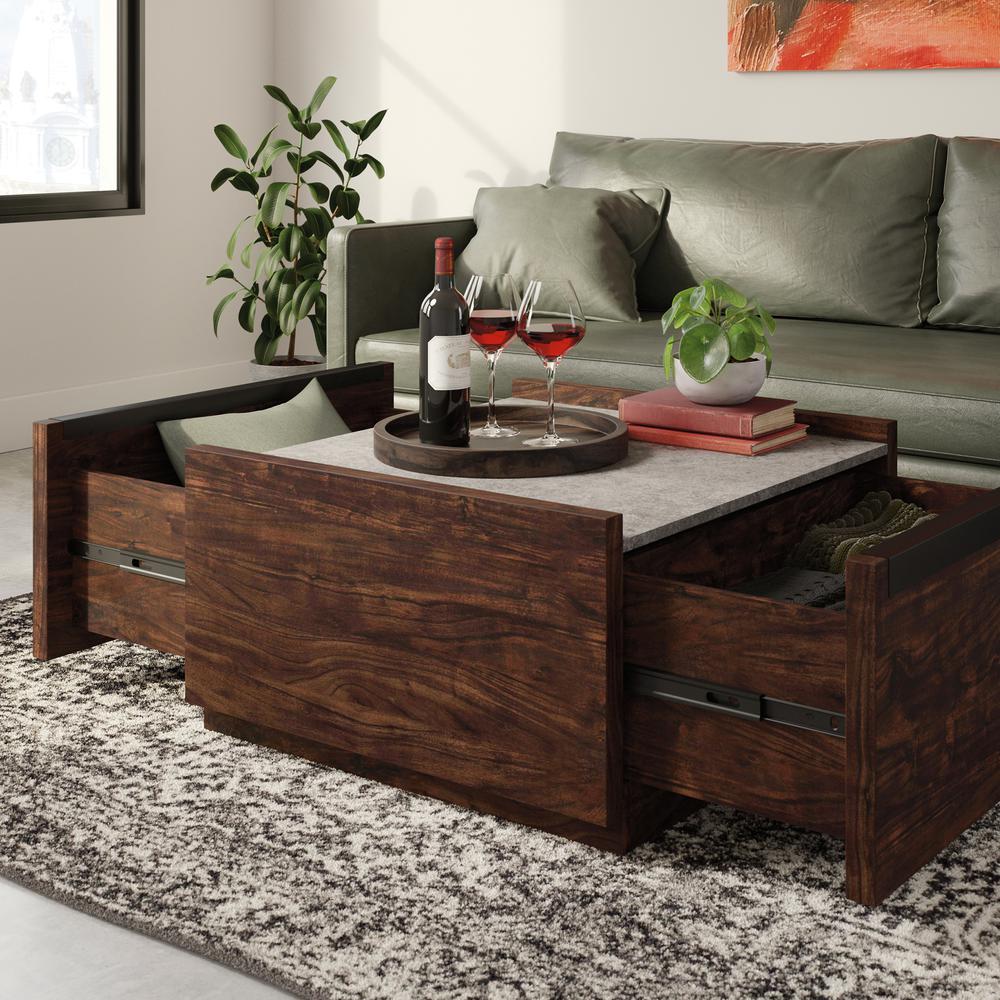 Manhattan Gate Coffee Table Rich Walnut. Picture 10