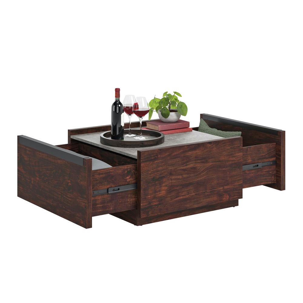 Manhattan Gate Coffee Table Rich Walnut. Picture 3