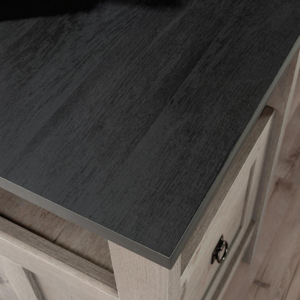 August Hill  L-Desk Mystic Oak/Raven Oak. Picture 3