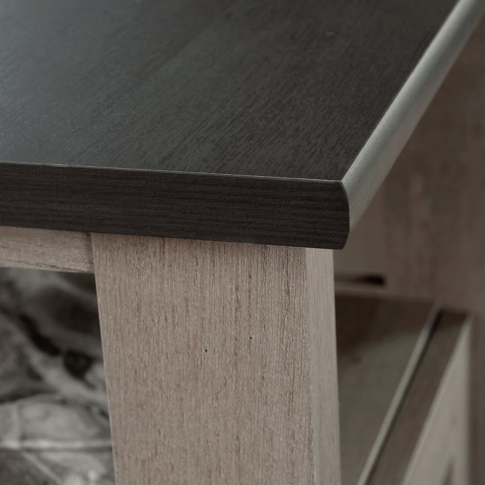 August Hill  L-Desk Mystic Oak/Raven Oak. Picture 4