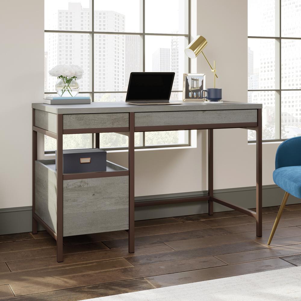 Manhattan Gate Single Ped Desk Moa. Picture 5