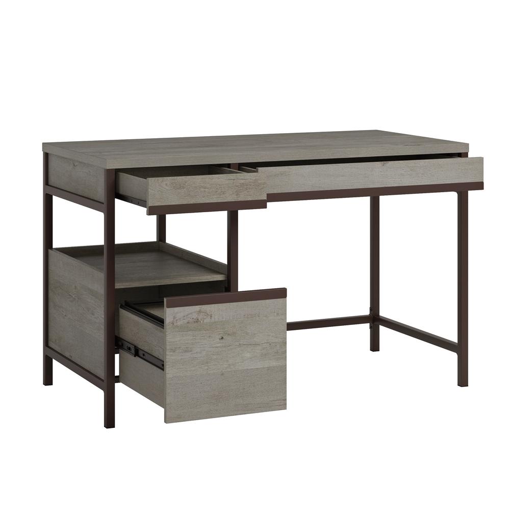 Manhattan Gate Single Ped Desk Moa. Picture 2